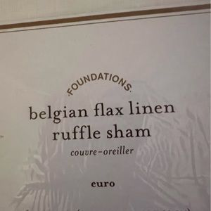 2 BELGIAN FLAX EURO SHAMS NEW IN PACKAGING